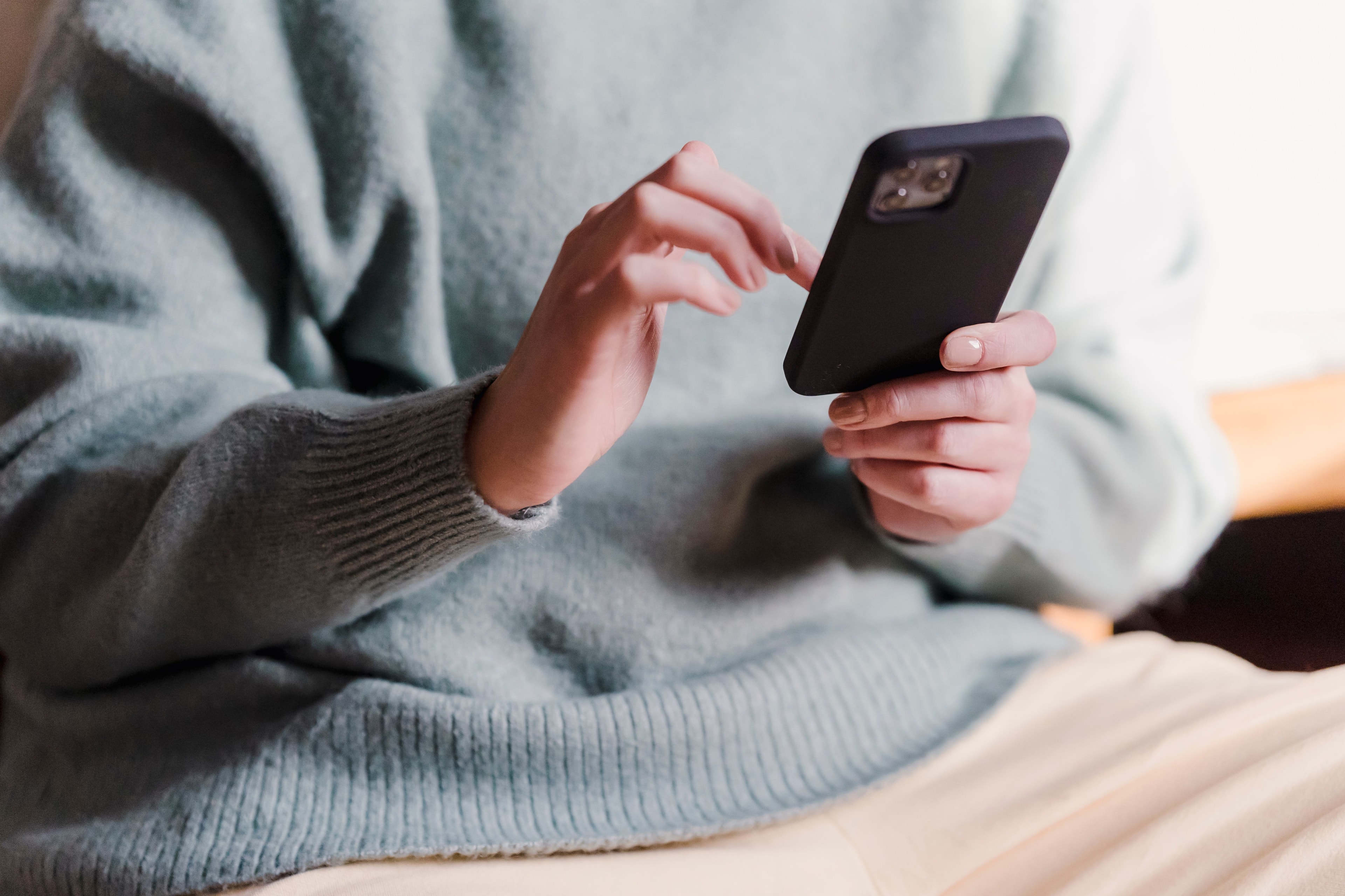 Une recommandation envoyée depuis un téléphone